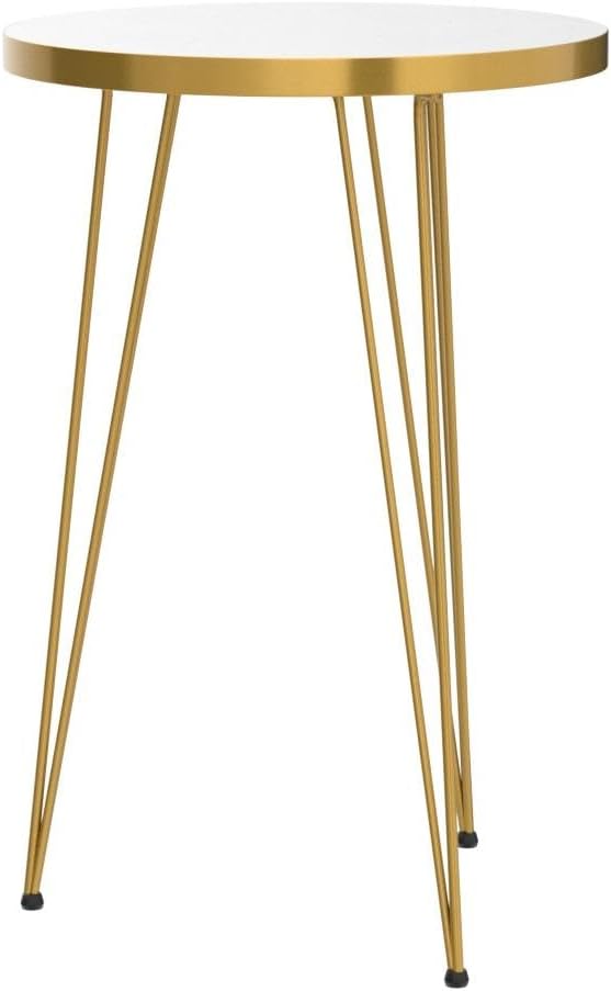 2‑Piece Gloss Marble End Tables