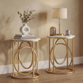 2‑Piece Gold Base End Tables
