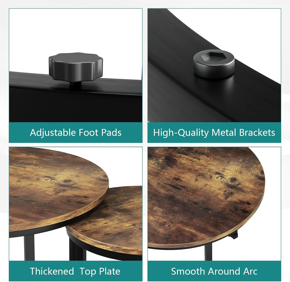2‑Piece Rustic Nesting Tables
