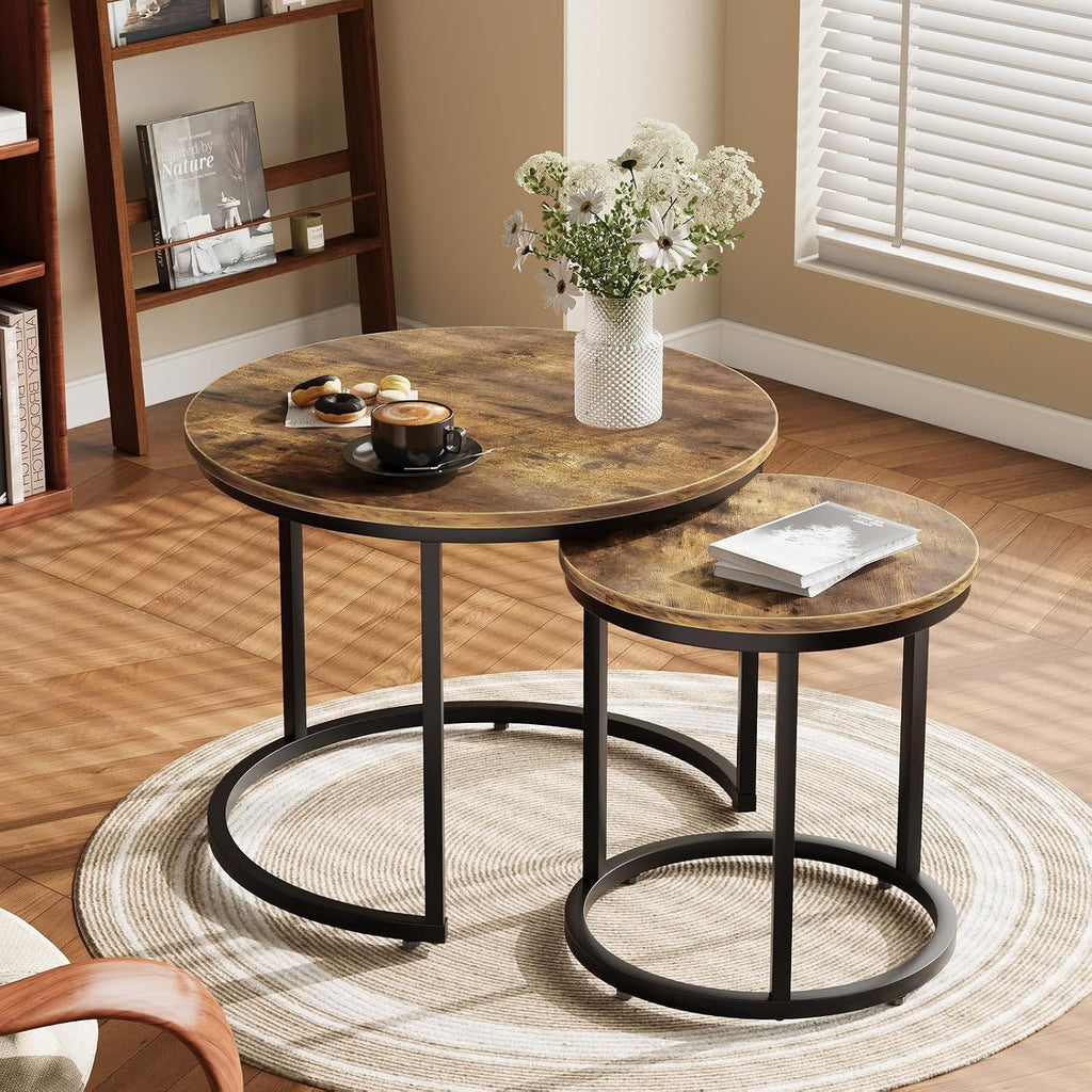2‑Piece Rustic Nesting Tables