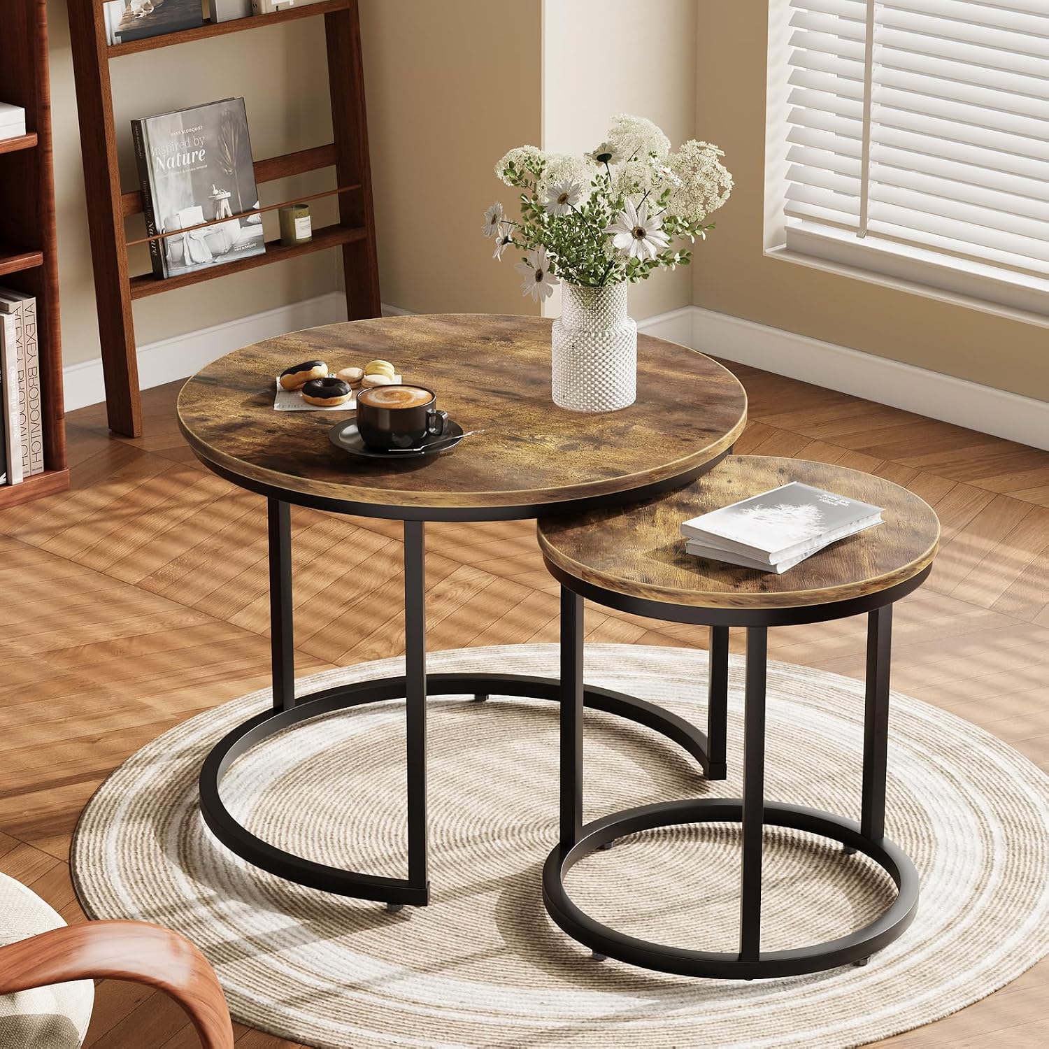 2‑Piece Rustic Nesting Tables